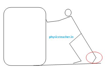 friction helps pushing a car -reaction force