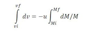 Rocket Equation Derivation along with Rocket Acceleration formula