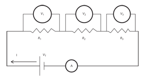 A simple series circuit diagram