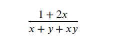Let's see how to handle Displayed fractions, such as the following with Latex.