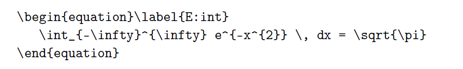 How to use Latex to display Integrals 