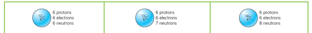  Carbon Isotopes - The three atoms above are called isotopes of carbon.
