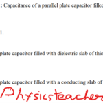 Formulas of the capacitance of parallel plate capacitors