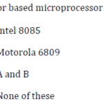 MCQ on 8085 Microprocessor Architecture - with solution