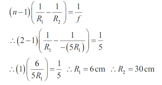 Numerical based on Lens Makers' equation - solved