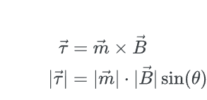 Magnetic Moment Formula from the torque formula