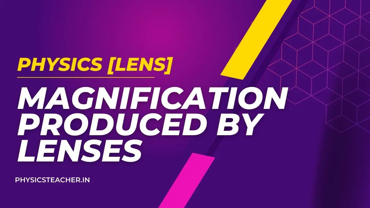 Magnification Produced by Lenses
